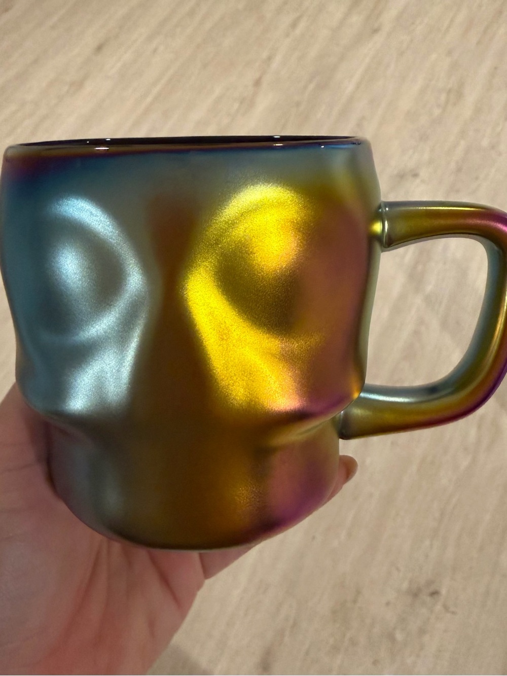 Iridescent Multicolor Ceramic Mug - Shimmer Finish